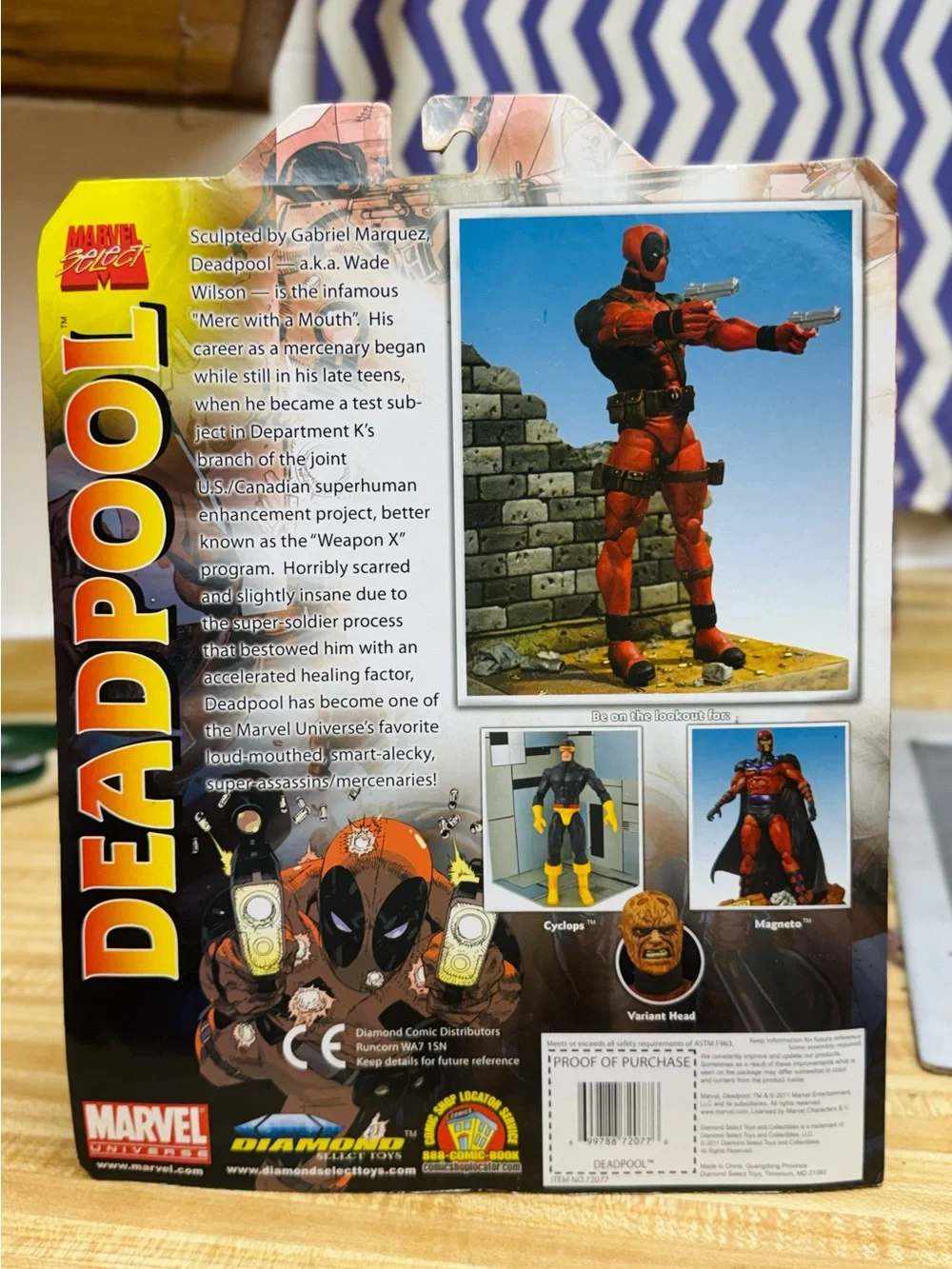 NWT VTG Marvel Deadpool Action Figure - sealed in box!